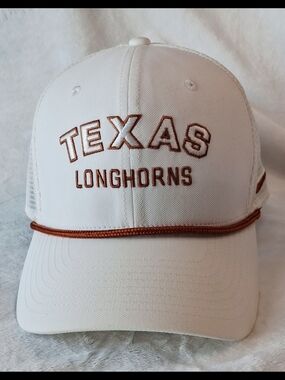 Nike Texas Longhorns Dri-Fit Cap/Hat Adjustable Wht/Burnt Orange OSFM